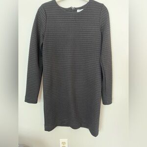 Katherine Barclay Women’s Black Long Sleeve Textured Shift Dress Size 8
